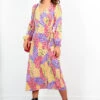 Soul Of Sunshine - Purple Multi Printed Midi Dress -Deals Modashka Store SoulOfSunshine PurpleMultiPrintedMidiDress6