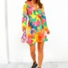 Sweetie - Multi Tropical Print Mini Dress -Deals Modashka Store Sweetie MultiTropicalPrintMiniDress 1