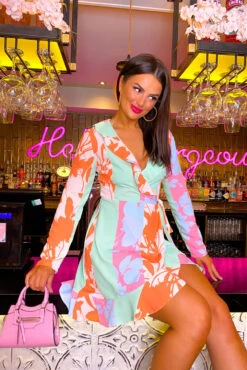 Sweetie - Pastel Multi Mini Dress -Deals Modashka Store Sweetie Pastel Multi Mini Dress