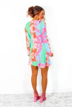 Sweetie - Pastel Multi Mini Dress -Deals Modashka Store Sweetie PastelMultiMiniDress 1