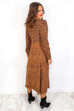 Thats Wild - Leopard Print Split Midi Dress -Deals Modashka Store ThatsWild LeopardPrintSplitMidiDress 4