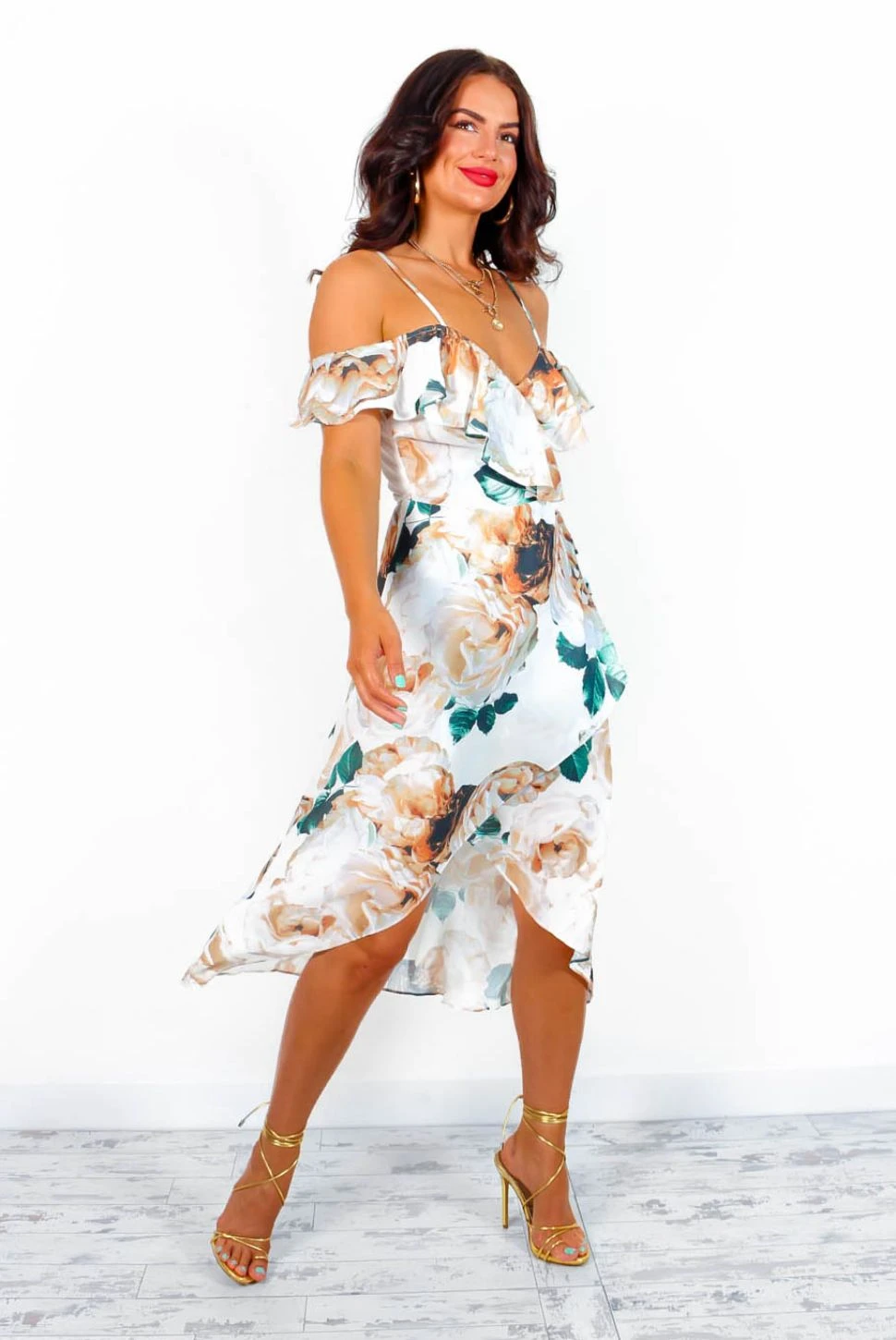 The Hot List - White Floral Wrap Dress 3 The Hot List - White Floral Wrap Dress