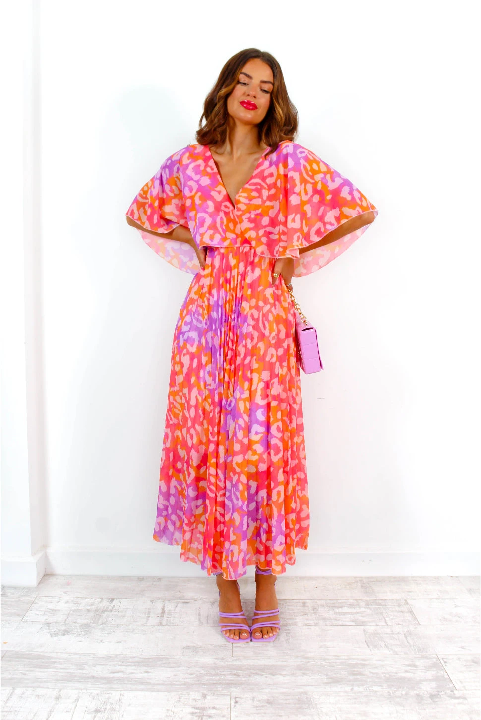 Timeless - Fuchsia Orange Leopard Print Maxi Dress 7 Timeless - Fuchsia Orange Leopard Print Maxi Dress - Image 5