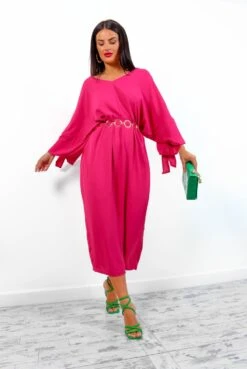 V My Baby - Fuchsia Maxi Dress -Deals Modashka Store VMyBaby FuchsiaMaxiDress4