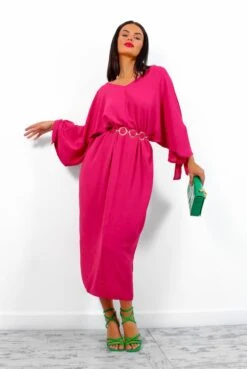 V My Baby - Fuchsia Maxi Dress