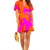 AX Paris Waiting For You - Pink Orange Floral Mini Wrap Dress -Deals Modashka Store WaitingForYou PinkOrangeFloralMiniWrapDress 2 5ea6b0e9 61a4 4a2b 86e5 0dc6f4690127