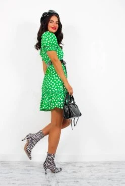 What A Sweetheart - Green Abstract Heart Mini Dress -Deals Modashka Store WhatASweetheart GreenAbstractHeartMiniDress3