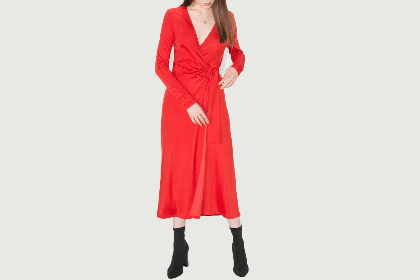 Deals Modashka Store -Deals Modashka Store wrap dress